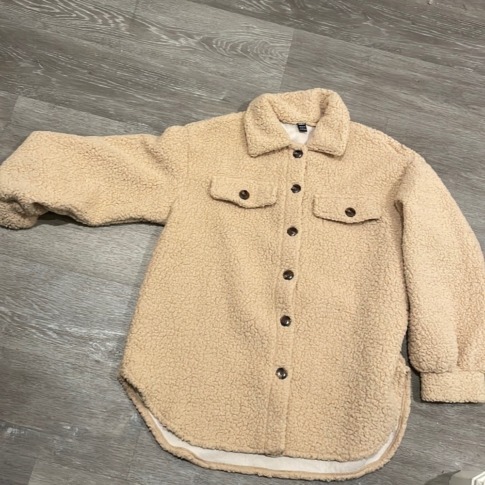 Shein teddy coat oversized